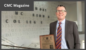 Henry Albrecht with award