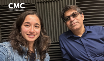 Prof. Nishant Dass and student podcast host