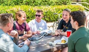 Students on campus