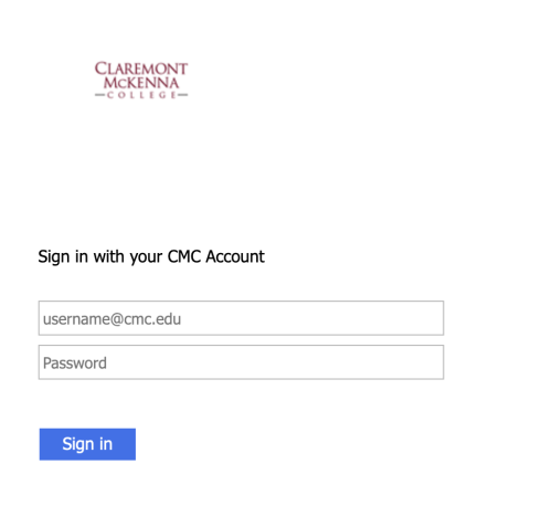 Canvas Login Page