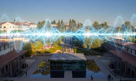 Campus photo art treatment overlay