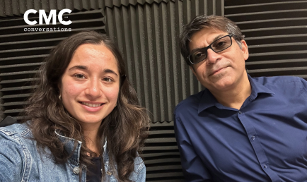 Prof. Nishant Dass and student podcast host