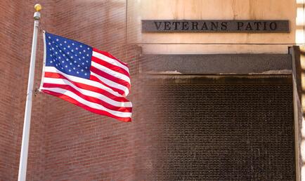 American flag photo montage