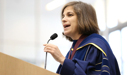 Prof. Diana Selig speaks at CMC's 2016 Convocation