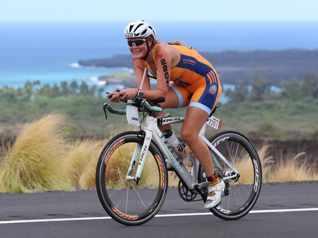 Whitney Dawson doing one of her three sports.