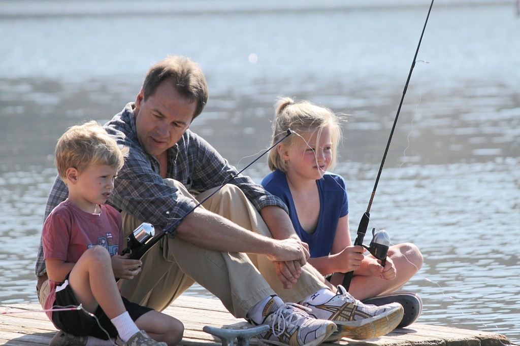 Bullock family fishing
