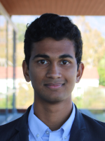 Slim young man in business suit