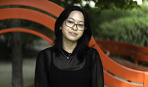 Desiree Galamgam ’26 on campus