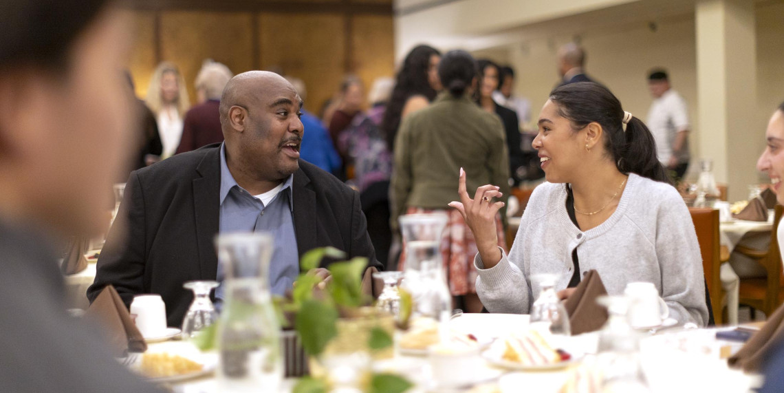 Prof. Fortner and student at the Ath