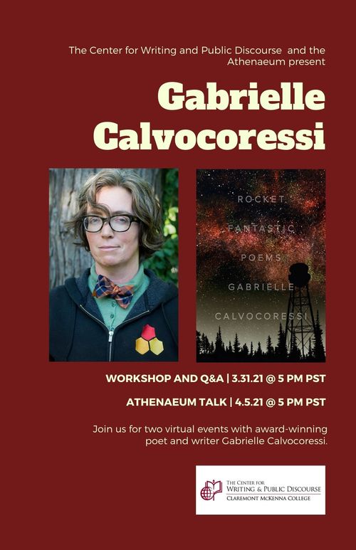 Calvocoressi event flyer